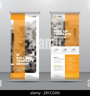 Modèle de bannière de l'entreprise professionnelle et accrocheuse. Il est adapté à n'importe quel but de projet. Illustration de Vecteur