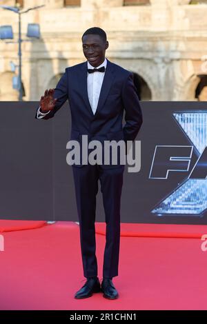 Khaby lame assiste au tapis rouge de la première mondiale du film 'Fast X' au Colosseo. Banque D'Images