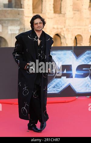 Rome, Italie. 12th mai 2023. Ali Fazal assiste au tapis rouge de la première mondiale du film 'Fast X' au Colosseo. Crédit : SOPA Images Limited/Alamy Live News Banque D'Images