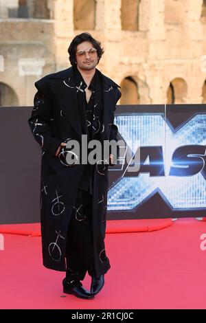 Rome, Italie. 12th mai 2023. Ali Fazal assiste au tapis rouge de la première mondiale du film 'Fast X' au Colosseo. (Photo de Mario Cartelli/SOPA image/Sipa USA) crédit: SIPA USA/Alay Live News Banque D'Images