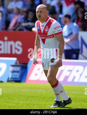 James Roby #9 de St. Helens se réchauffe avant sa 532 e apparition pour Saints The Betfred Super League Round 12 Match St Helens vs Salford Red Devils au stade Totally Wicked, St Helens, Royaume-Uni, 13th mai 2023 (photo de Steve Flynn/News Images) Banque D'Images