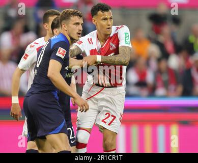 Cologne, Allemagne. 12th mai 2023. Firo : 12 mai 2023, football, 1st Bundesliga: Premier Bundesliga 1st FC Cologne - Hertha BSC Berlin 5: 2 duels Davie Selke crédit: dpa/Alay Live News Banque D'Images