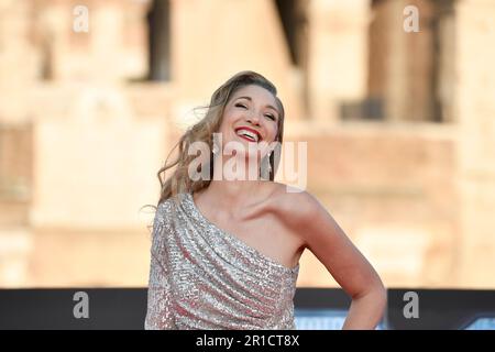 L'actrice Alexandra Anthony assiste à la première du film « Fast X », le dixième film de la saga Fast & Furious, au Colisée de Rome (Italie), 12 mai 20 Banque D'Images