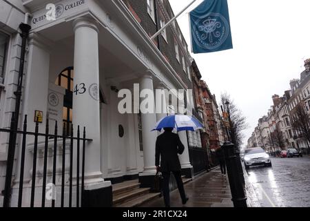 Queens College bâtiment à Londres Harley Street Londres Royaume-Uni Banque D'Images