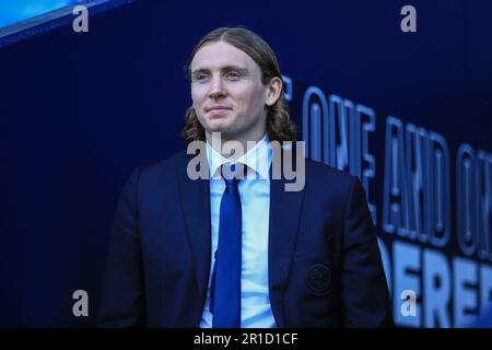 Jon Dadi Bodvarsson #9 de Bolton Wanderers pendant le match de jeu de la Sky Bet League 1 Bolton Wanderers vs Barnsley à l'Université de Bolton Stadium, Bolton, Royaume-Uni, 13th mai 2023 (photo de Craig Anthony/News Images) Banque D'Images