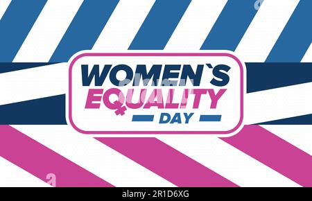 Journée de l'égalité des femmes aux États-Unis. Fête des femmes, célébrée à 26 août. Le mois de l'histoire des femmes. Affiche sur le féminisme. Illustration vectorielle Illustration de Vecteur