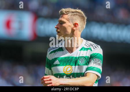 Glasgow, Royaume-Uni. 13th mai 2023. Les Rangers ont joué au Celtic au stade Ibrox, à Glasgow, en Écosse, au Royaume-Uni, dans leur avant-dernier match à domicile de la saison et ont battu le Celtic 3 - 0. Les buts ont été marqués par Todd Cantwell, Rangers 13 (5 minutes), John Souttar, Rangers 16 (34 minutes) et Fashion Sakala Rangers 30, (70 minutes) Credit: Findlay/Alamy Live News Banque D'Images