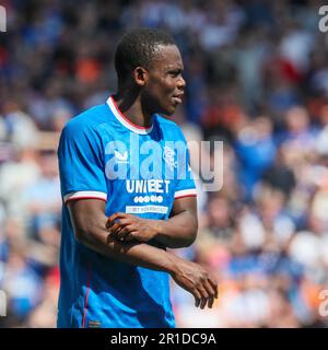 Glasgow, Royaume-Uni. 13th mai 2023. Les Rangers ont joué au Celtic au stade Ibrox, à Glasgow, en Écosse, au Royaume-Uni, dans leur avant-dernier match à domicile de la saison et ont battu le Celtic 3 - 0. Les buts ont été marqués par Todd Cantwell, Rangers 13 (5 minutes), John Souttar, Rangers 16 (34 minutes) et Fashion Sakala Rangers 30, (70 minutes) Credit: Findlay/Alamy Live News Banque D'Images