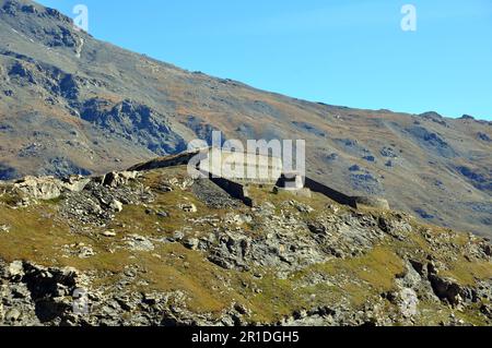 Fort de la Variselle en haute Maurienne Savoie Banque D'Images