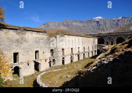 Fort de la Variselle en haute Maurienne Savoie Banque D'Images