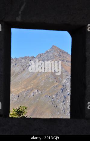 Fort de la Variselle en haute Maurienne Savoie Banque D'Images