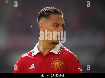 Antony de Manchester United lors du match de la Premier League à Old Trafford, Manchester. Date de la photo: Samedi 13 mai 2023. Banque D'Images