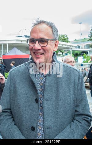 L'auteur allemand Volker Kutscher à la Foire internationale du livre et au Festival littéraire du monde du livre de 28th Prague 2023, République tchèque, 13 mai 2023. Kutscher Banque D'Images