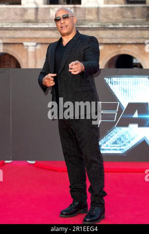 ROM, italique. 12th mai 2023. Vin Diesel BEI der Premiere des Kinofilm 'Fast X' am Kolosseum. ROM, 12.05.2023 crédit: Geisler-Fotopress GmbH/Alay Live News Banque D'Images