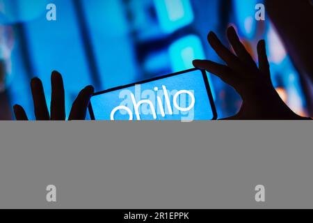 Brésil. 13th mai 2023. Dans cette illustration, le logo Philo s'affiche sur l'écran d'un smartphone. (Credit image: © Rafael Henrique/SOPA Images via ZUMA Press Wire) USAGE ÉDITORIAL SEULEMENT! Non destiné À un usage commercial ! Banque D'Images