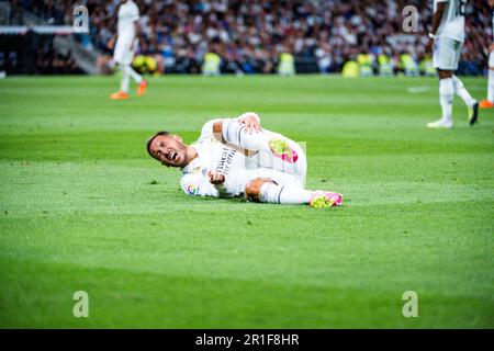 Madrid, Espagne. 13th mai 2023. Eden Hazard (Real Madrid) pendant le match de football entre Madrid et Getafe valable pour le match 34 de la ligue espagnole de première division â&#X80;&#x9c;la Ligaâ&#X80;&#x9d; célébré à Madrid, Espagne au stade Bernabeu le samedi 13 mai 2023 crédit: Independent photo Agency/Alay Live News Banque D'Images