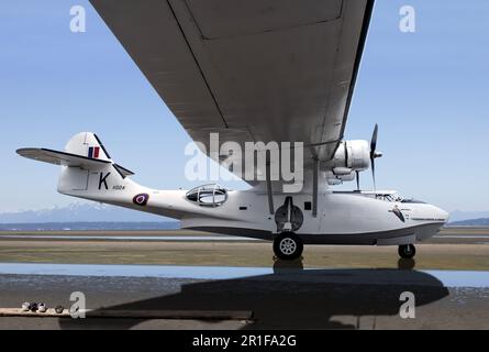 Consolidation de PBY Catalina - Canso sur Boundary Bay Beach Canada Banque D'Images