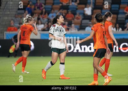 Houston, États-Unis. 12th mai 2023. Houston, Texas, 12 mai 2023 : Rocky Rodriguez (11 Portland Thorns FC) célèbre son but lors du match de saison régulière du Houston Dash and Portland Thorns FC au stade Shell Energy de Houston, Texas. (GIA Quilap/SPP) crédit: SPP Sport Press photo. /Alamy Live News Banque D'Images