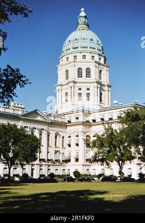 Capitole de l'État du Kansas (r) env. 1950-1955 Banque D'Images