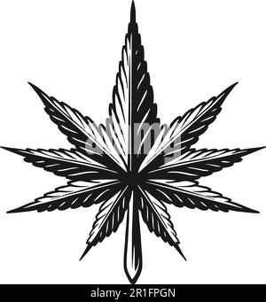 Herbe feuille plante mandala ornement logo illustrations noir et blanc illustrations vectorielles pour votre travail logo, t-shirt, autocollants et conception d'étiquettes Illustration de Vecteur