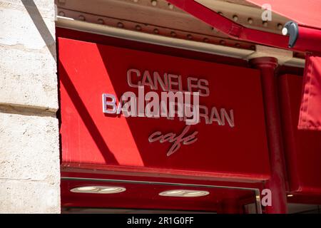 Bordeaux , Aquitaine France - 02 27 2023 : Baillardran caneles marque logo et texte chaîne de signe de la pâtisserie française locale à Bordeaux france Banque D'Images