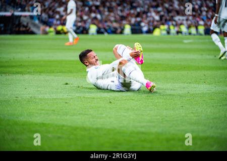 Eden Hazard (Real Madrid) pendant le match de football entre&#XA;Real Madrid et Getafe&#XA;valable pour le jour de match 34 de la première division espagnole le Banque D'Images