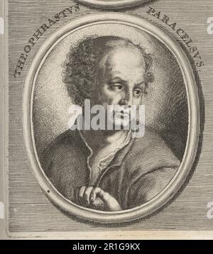 Paracelsus, c. 1493-1541, né Théophrastus von Hohenheim, médecin suisse, alchimiste, théologien laïc et philosophe de la Renaissance allemande. Theophrastus Paracelsus. Gravure sur plaque après une illustration de Joachim von Sandrat de son Academia Todesca, della Architectura, Scucultura & Pittura, oder Teutsche Academie, der Edlen Bau- Bild- und Mahlerey-Kunste, Académie allemande d’architecture, de sculpture et de peinture, Jacob von Sandrart, Nuremberg, 1675. Banque D'Images