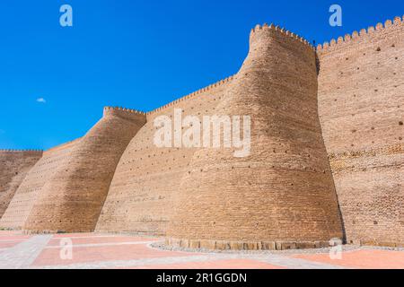 Murs de l'Arche de Boukhara en Ouzbékistan Banque D'Images