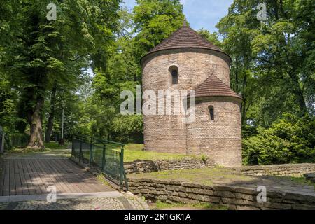 Rotonde de St. Nicholas et St. Venceslas sur la colline du château à Cieszyn, Pologne Banque D'Images