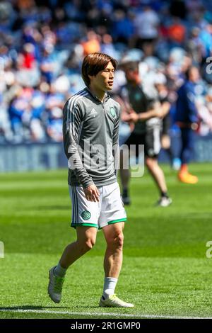 KYOGO FURUHASHI, joueur de football professionnel, actuellement en jeu pour Celtic, une équipe écossaise de la Scottish Premier Division, photographiée pendant un W Banque D'Images