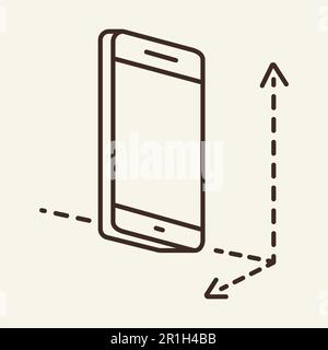 Icône de ligne de réalité augmentée Illustration de Vecteur