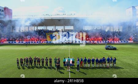 Linkoping, Suède. 14th mai 2023. Bilborsen Arena, Linkoping, Suède, 14 mai 2023: Tous deux en avance sur le match dans la Ligue suédoise OBOS Damaltsvenskan sur 14 mai 2023 entre Linkoping FC et IFK Norrkoping à Bilborsen Arena à Linkoping, Suède (Peter Sonander/SPP) Credit: SPP Sport Press photo. /Alamy Live News Banque D'Images