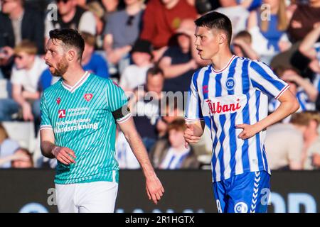 Odense, Danemark. 12th, mai 2023. Tobias Slotsager (28) d'OB vu pendant le match Superliga de 3F entre Odense Boldklub et Aalborg Boldklub au Parc d'énergie de nature à Odense. (Crédit photo: Gonzales photo - Kent Rasmussen). Banque D'Images