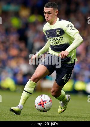 Liverpool, Royaume-Uni. 14th mai 2023. Phil Foden de Manchester City pendant le match de la Premier League à Goodison Park, Liverpool. Crédit photo à lire: Andrew Yates/Sportimage crédit: Sportimage Ltd/Alay Live News Banque D'Images