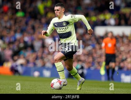 Liverpool, Royaume-Uni. 14th mai 2023. Phil Foden de Manchester City pendant le match de la Premier League à Goodison Park, Liverpool. Crédit photo à lire: Andrew Yates/Sportimage crédit: Sportimage Ltd/Alay Live News Banque D'Images