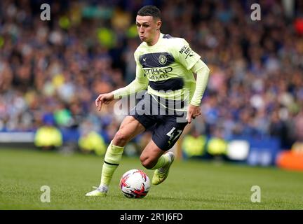 Liverpool, Royaume-Uni. 14th mai 2023. Phil Foden de Manchester City pendant le match de la Premier League à Goodison Park, Liverpool. Crédit photo à lire: Andrew Yates/Sportimage crédit: Sportimage Ltd/Alay Live News Banque D'Images