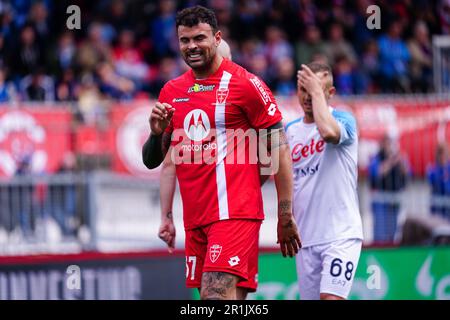 Monza, Italie. 14th mai 2023. Andrea Petagna (AC Monza) pendant le championnat italien série Un match de football entre AC Monza et SSC Napoli sur 14 mai 2023 au stade U-Power de Monza, Italie - photo Morgese-Rossini/DPPI crédit: DPPI Media/Alay Live News Banque D'Images