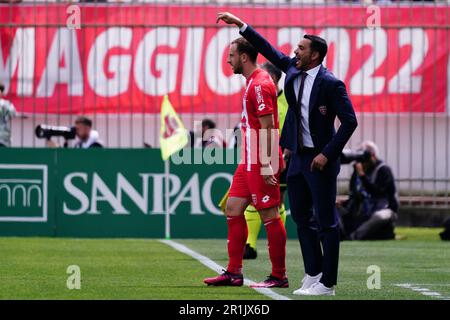 Monza, Italie. 14th mai 2023. L'entraîneur en chef Raffaele Palladino (AC Monza) pendant le championnat italien série Un match de football entre AC Monza et SSC Napoli sur 14 mai 2023 au stade U-Power de Monza, Italie - photo Morgese-Rossini/DPPI crédit: DPPI Media/Alay Live News Banque D'Images