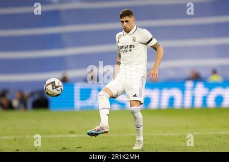 Madrid, Espagne. 13th mai 2023. Federico Valverde du Real Madrid CF pendant le match de la Liga entre le Real Madrid et Getafe CF a joué au stade Santiago Bernabeu sur 13 mai 2023 à Madrid, Espagne. (Photo de Cesar Cebola/PRESSIN) Credit: PRESSINPHOTO SPORTS AGENCY/Alay Live News Banque D'Images