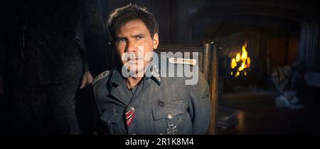 Indiana Jones et The Dial of Destiny est un prochain film d'action-aventure américain réalisé par James Mangold, qui l'a co-écrit avec Jez Butterworth, John-Henry Butterworth et David Koepp. Cette photographie est à usage éditorial exclusif et est le droit d'auteur de la compagnie de film et/ou le photographe assigné par la compagnie de film ou de production et ne peut être reproduite que par des publications en conjonction avec la promotion du film ci-dessus. Un crédit obligatoire pour la société de cinéma est requis. Le photographe doit également être crédité lorsqu'il est connu. Banque D'Images
