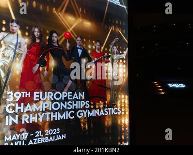 39th Championnats d'Europe en gymnastique rythmique 2023, Bakou Azerbaïdjan. Ad près de Arena. 17-21 mai. AGF Banque D'Images