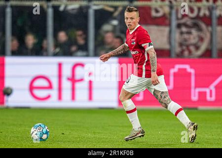 Alkmaar, pays-Bas. 14th mai 2023. ALKMAAR, PAYS-BAS - MAI 14: Jordy Clasie d'AZ pendant le match néerlandais Eredivisiie entre AZ et FC Emmen à l'AFAS Stadion on 14 mai 2023 à Alkmaar, pays-Bas (photo de Patrick Goosen/Orange Pictures) crédit: Orange pics BV/Alay Live News Banque D'Images