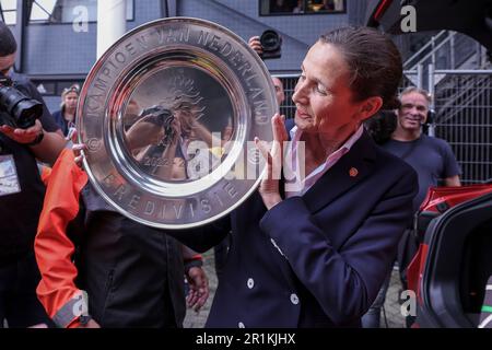 14-05-2023: Sport: Feyenoord v aller de l'avant ROTTERDAM, PAYS-BAS - MAI 14: Le championnat de l'Eredivisie arrive au stade pendant le match Banque D'Images