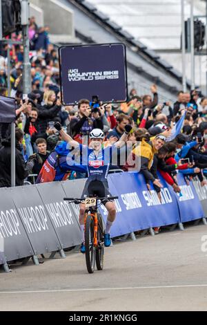 Nove Mesto Na Morave, République tchèque. 14 mai 2023. Palet PIETERSE d'ALPECIN-DECEUNINCK (NED) lors de la coupe du monde UCI MTB 2023, XCO cyclisme sur 14 mai 2023 à Nove Mesto Na Morave, République Tchèque - photo Javier Martinez de la Puente/Zubiko Photographie/DPPI crédit: DPPI Media/Alay Live News Banque D'Images