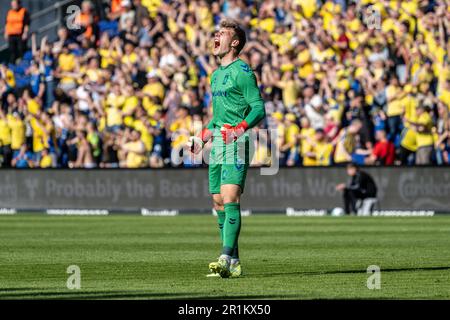 Broendby, Danemark. 14th mai 2023. Le gardien de but Mads Hermansen (1) de Broendby SI vu pendant le match Superliga 3F entre Broendby IF et le FC Copenhague au stade Brondby. (Crédit photo : Gonzales photo/Alamy Live News Banque D'Images