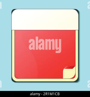 Jour sur le calendrier, format d'image vectoriel, 14 juin. Illustration de Vecteur