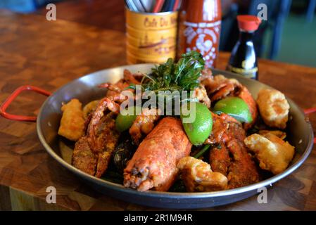 Cuisine asiatique par le chef toi Tok à Albuquerque, Nouveau-Mexique Banque D'Images