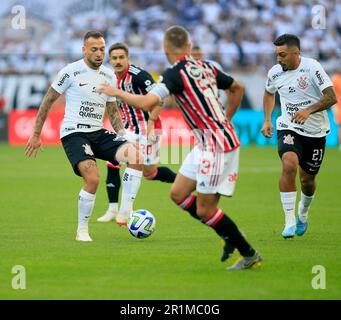 Sao Paulo, Brésil. 14th mai 2023. Maycon pendant un match entre Corinthiens et Sao Paulo à Neo Quimica Arena à Sao Paulo, Brésil (Fernando Roberto/SPP) Credit: SPP Sport Press photo. /Alamy Live News Banque D'Images