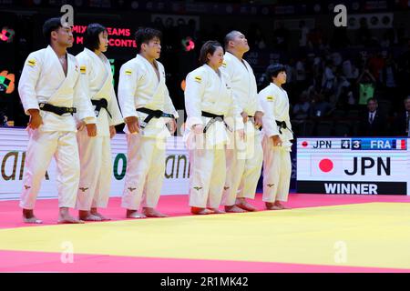 Stade Ali Bin Hamad Al Attiyah, Doha, Qatar. 14th mai 2023. Japan team group (JPN), 14 MAI 2023 -Judo : Championnats du monde de judo Doha 2023 équipes mixtes finale au stade Ali Bin Hamad Al Attiyah, Doha, Qatar. Crédit: Naoki Nishimura/AFLO SPORT/Alay Live News Banque D'Images