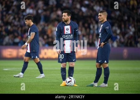 Julien Mattia / le Pictorium - Paris Saint Germain accueillera AC Ajaccio au Parc des Princes, 13 mai 2023 - 13/05/2023 - France / Ile-de-France (région) / Paris - Lionel Messi lors du match entre Paris Saint Germain et AC Ajaccio au Parc des Princes, 13 mai 2023. Banque D'Images